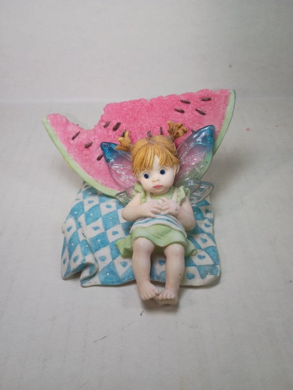My Little Kitchen Fairies Tummy Ache Fairie 2005 Enesco Watermelon